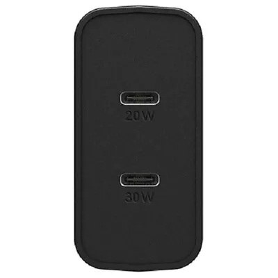 OtterBox 50W USB-C GaN Dual Port Wall Charger Adapter Plug For Apple/Android BLK • $53