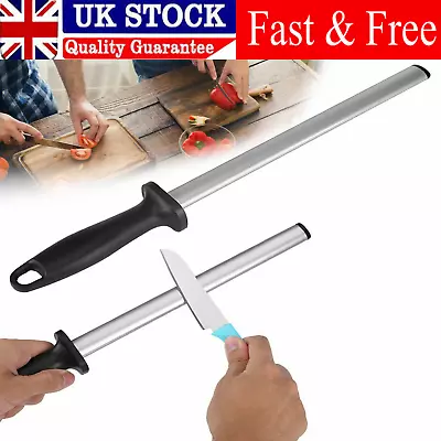 £19.49 • Buy Professional 17 Inch Ceramic Knife Sharpener Stick Kitchen Sharpening Rod Steel