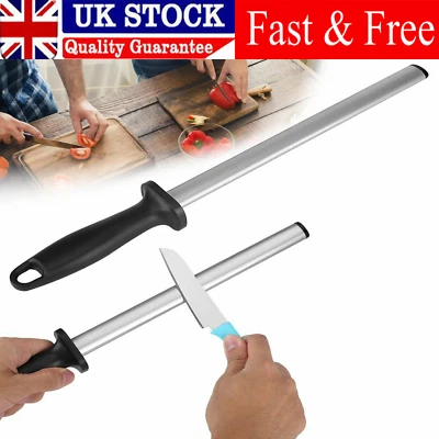£19.49 • Buy Professional 17 Inch Ceramic Knife Sharpener Stick Kitchen Sharpening Rod Steel