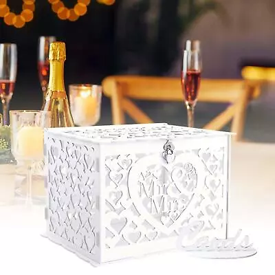 Wedding Cards Box Stylish Wood Card Collection Wedding Envelope Money Box For • $44.68