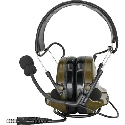 TAC-SKY Comtac II Headset C2 Green Tactical Hearing Protectors For PRC 152 Radio • £99.68