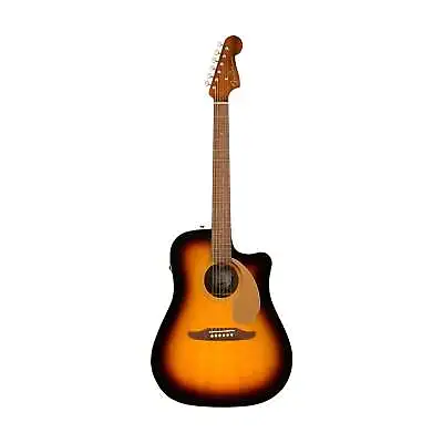 Fender California Redondo Player Dreadnought Acoustic Guitar Walnut FB Sunburs • $863.50