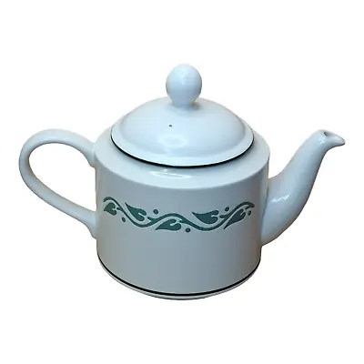 Hornsea Teapot Loire Pottery 1980 Vintage White And Green • £9.99