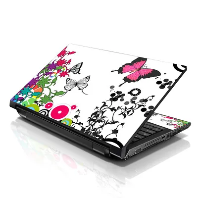 Laptop Skin Sticker Notebook Decal Cover Butterfly Design For Dell Apple 17 - 19 • $12.95