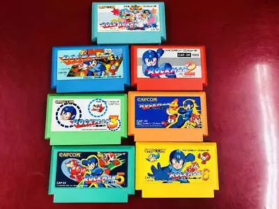Nintendo Famicom FC NES Mega Man Rockman Games Lot 7 F/S Japan Cartridge Only • $194.33