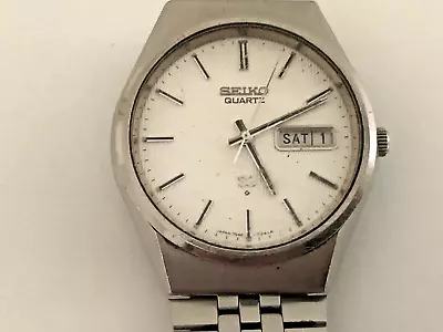 Vintage Seiko SQ Quartz Mens Watch - Japan 7546-8220 - Circa 1978. • £75