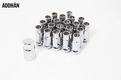 20Pc 12X1.25 Aodhan Xt51 Lug Nuts Chrome Fit Xxr Esr Esm Str Rota Varrstoen • $44.99