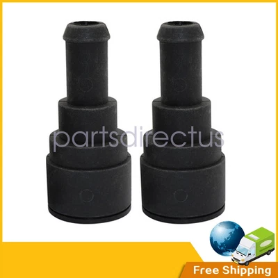 $6.95 • Buy 2pcs Heater Core Coolant Hose Connector Fit Cadillac Chevrolet Tahoe GMC Buick