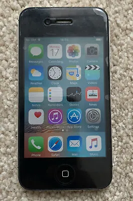 Apple IPhone 4s 12GB Black With Box& Accessories O2 Or Giffgaff Good Condition • £26