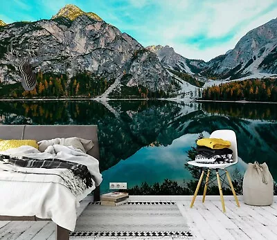 3D Mountain 1603NA Wallpaper Wall Murals Wall Paper Wall Print Decal Mural Fay • $69.99