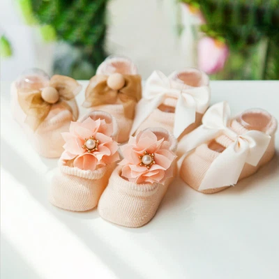 £3.72 • Buy Short Socks Cotton Anti Trainer Thin Section Bow-knot Girl Toddler