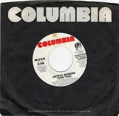 Artful Dodger  – Think Think 1976 Columbia Promo Rock Power Pop NM • $3.80