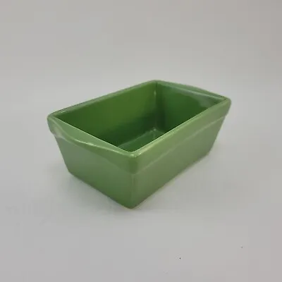 Celebrate It - Avocado Green Ceramic Stoneware Mini Loaf Baking Pan • $4.95