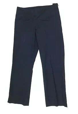 Sigrid Olsen Womens Ankle Pants Navy Blue Size 6 - 99% Cotton 1% Spandex • $12.50