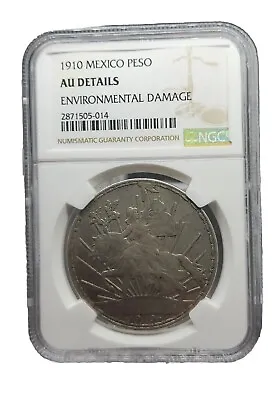 1910 Mexico Caballito Peso  NGC AU DETAILS    • $429.99