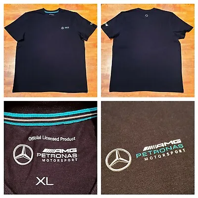 Mercedes Benz AMG Petronas Formula One Team Racing Driver T-Shirt Men's XL Black • $25.99