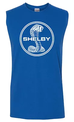 SHELBY COBRA Sleeveless T-shirt - S To 3XL - Ford Mustang • $15.95