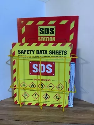 MSDS Wall Station - Material Safety Data Sheet Binder With Display Sign  3 Ring  • $59.95