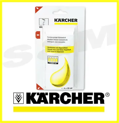 Karcher Window Cleaner Concentrate For Karcher Window Vac Streak Free 62953020 • £8.88