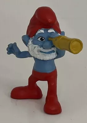 2011 Papa Smurf Telescope Exclusive Peyo McDonald's 3” Happy Meal Figure • $3