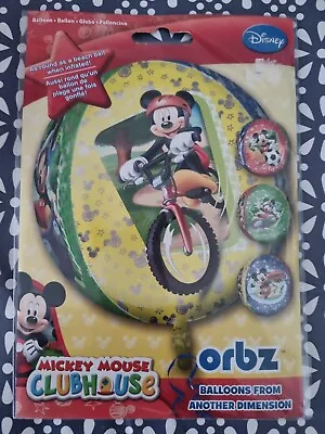 £5.99 • Buy Anagram Orbz Mickey Mouse On Bike Disney Clubhouse NEW 18  Giant Round Balloon