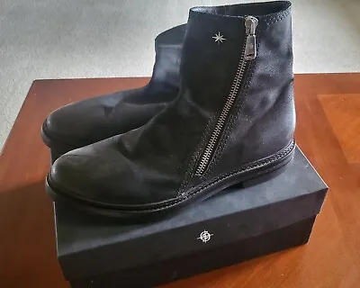 Clocks And Colors X Alessandro Vasini Stomping Ground Boots-Size 13 Black Suede • $200