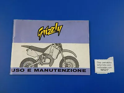 Malaguti Grizzly 10 12 4m Owner Manual Maintenance Book Italian Mini Motocross • $19.99