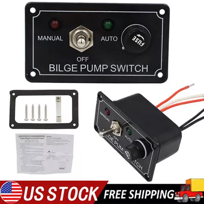 Bilge Alarm Pump Switch With LED Indicator DC12V Marine Boat Accessories • $14.75