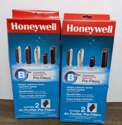 £24.02 • Buy Lot Of 2 - Honeywell HRF-B2 B Plus Air Purifier Pre-Filters Replacement 2 Pack