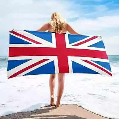 UNION JACK UK FLAG Extra Large Microfibre Premium Quality Beach Quick Dry Towel • £12.99
