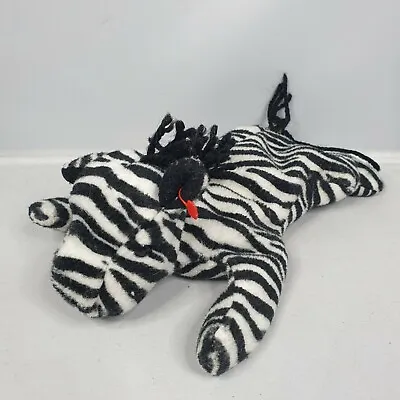 1995 Ty Beanie Babies - Ziggy The Striped Zebra - Soft Plush Stuffed Toy Gift • £3.49