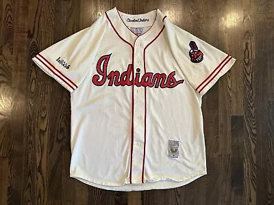 Vintage Starter Cooperstown Collection CLEVELAND INDIANS Jersey Size Large L • $75