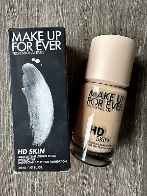 Make Up For Ever HD Skin Longwear Foundation - 1Y08 Warm Porcelain - NEW • $29.85