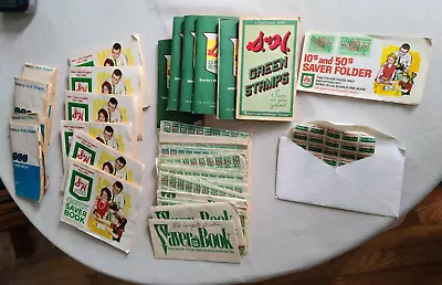 HUGH Lot Of  S&H Green Stamps SAVER BOOKS Sheets Mostly Full Books Of Stamps • $49.99