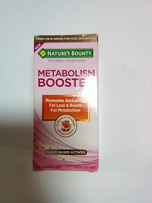 Nature’s Bounty Optimal Solutions Metabolism  Booster 60 Capsules Exp 12/2024 • $12.90