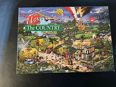 Gibsons Mike Jupp Jigsaws  ‘I Love The Country’ 1000 Pieces COMPLETE • £3.50