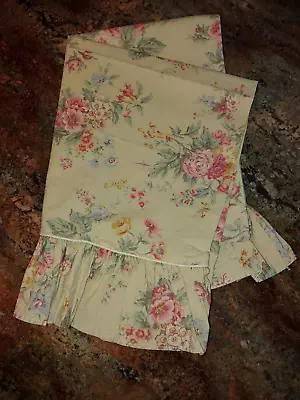 1 Echo Floral Ruffled Tan Cotton Standard Pillowcase 25x20  • $11.99