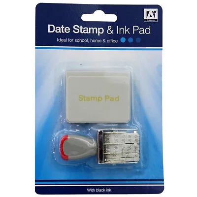 Date Stamp And Black Ink Pad Ideal Stamping Dating Chickens Eggs - Office • £5.72