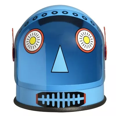 Blue Robot Helmet Android Astronaut Space Visor Costume Space Alien NASA Future • $31.61