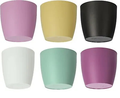 Waste Paper Basket Dust Bin Round Plastic Small Modern Style Home Office 6coloru • £7.99