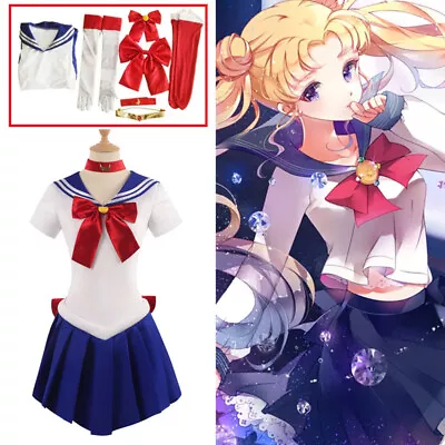 Sailor Moon Cosplay Costume Tsukino Usagi Uniform Dress Women Girl Outfits Party • $64.99