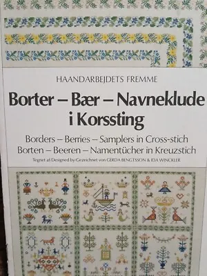 Denmark. Haandarbejdets Fremme. Border And Sampler Patterns Booklet • $16
