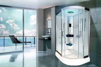 1200x800mm Modern Steam Shower Cabin Spa Room Cubicle Enclosure Bathroom Pod L/R • £1190