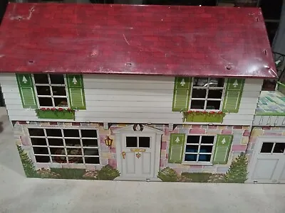 Vintage Marx Tin Litho Dollhouse Disney Nursery Baby Patio Furniture  • $75.99