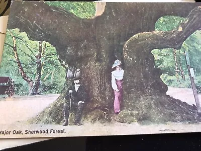 Sherwood Forest Major Oak With Edwardian Couple  By F William White Mansfield  • £1.29