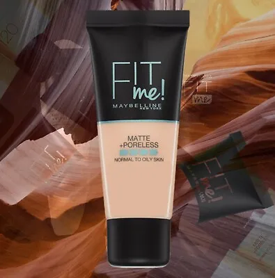 Maybelline - Fit Me! Matte & Poreless Foundation 30ml - ** Various Shades ** • £7.49