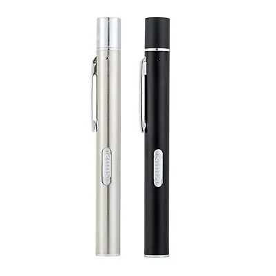 USB Rechargeable LED Flashlight Medical Handy Pen Light Hand Torch Clip Lamps • $8.81