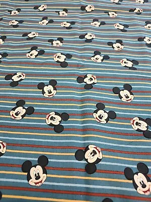 Mickey Mouse Cotton Fabric By The Yard Mickey Mouse Cotton Fabric • $5