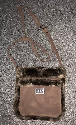 Unused Brown Ugg Suede & Fur Shoulder Bag • £40