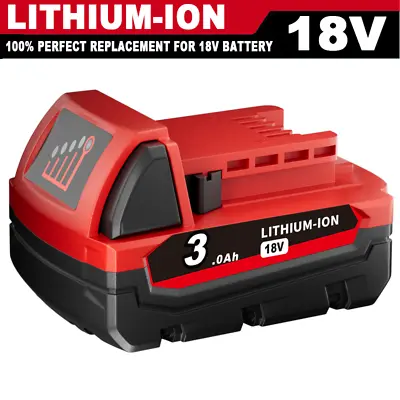 For-Milwaukee M-18 48-11-1852 Lithium XC 3.0AH 18V Battery 48-59-1850 48-11-1828 • $19.92